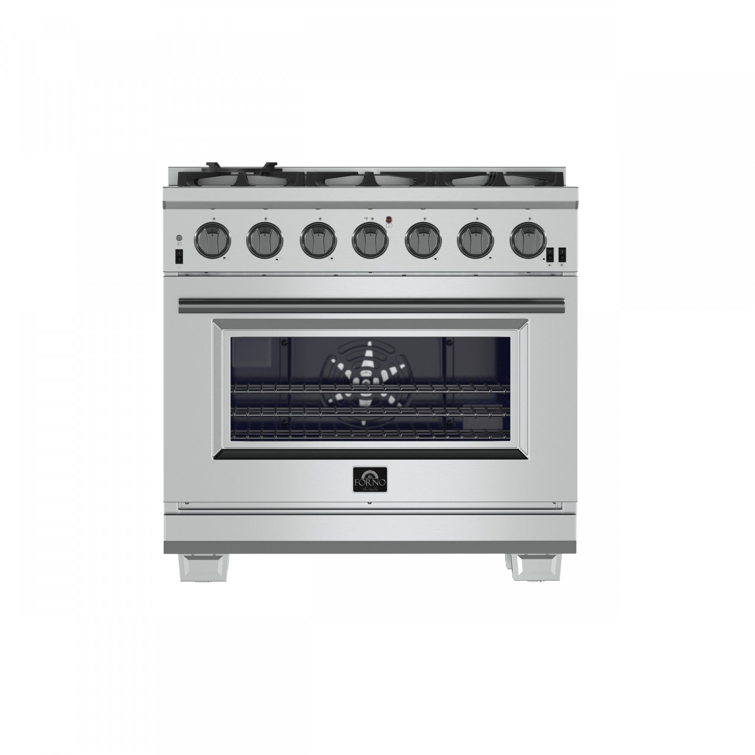 Forno Capriasca 36" Stainless Steel Freestanding Gas Range (5.36 Cu. Ft.) - FFSGS6260-36