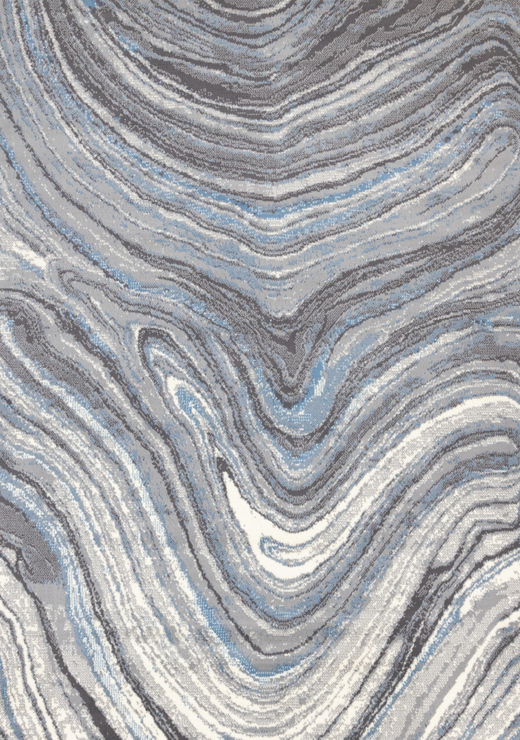 Functional Modern Area Rug - 5' X 8' - Blue/Grey