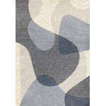 Recycled Polyester Modern Teardrop Area Rug - 8' X 11' - Blue/Grey