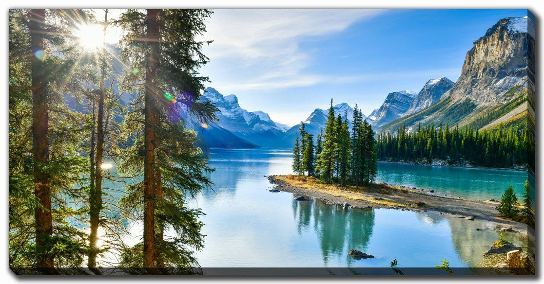 Tranquil Jewel Wall Art - Blue/Green - 30 X 60