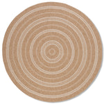 Avanos Circles Indoor/Outdoor Rug - 6ft Round - Beige/White
