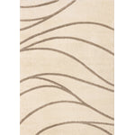Palace Modern Curves Area Rug - 8' X 11' - Cream/Taupe