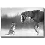 Winter Companions Wall Art - Grey - 16 X 20