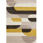 Maui Contemporary Geometric Area Rug - 5' X 8' - Cream/Yellow