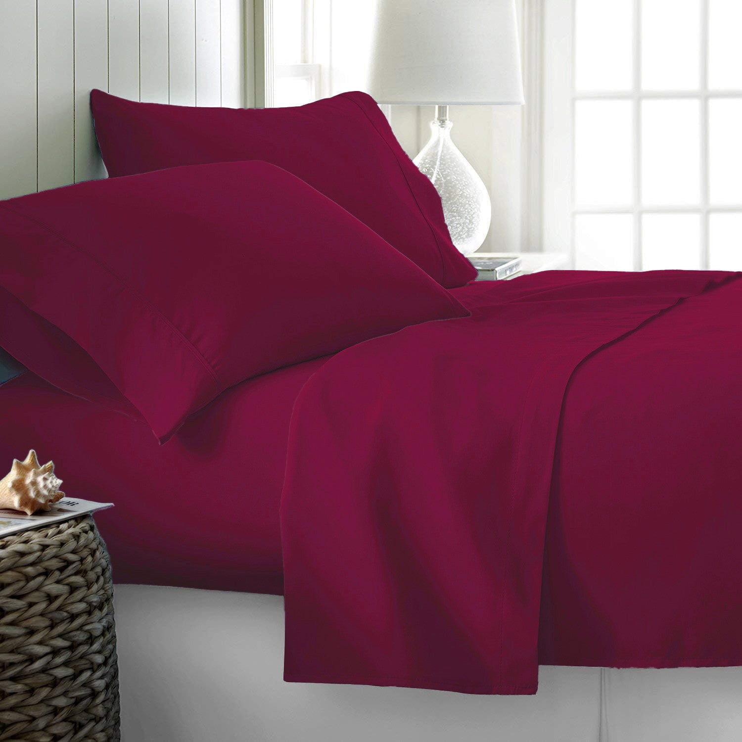 Rize Queen Sheet Set - Red