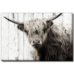 Barnyard Gaze Wall Art - Brown - 22 X 28