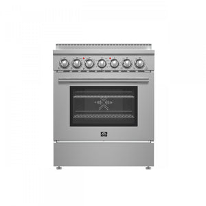 Forno Paolo Stainless Steel Freestanding Electric Range with True Convection (4.38 Cu. Ft.) - FFSEL6011-30
