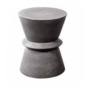 Gavrin Hourglass Side Table - Dark Grey