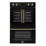 Forno Asti Black 30" French Door Double Wall Oven With Dual True Convection And Air Fry (7.36 Cu. Ft.) - FBOEL1340-30BLK