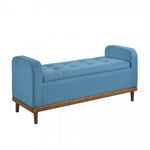 Elayne Ottoman Bench - Blue