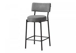 Robson Counter Stool - Grey/Black - Set Of Two