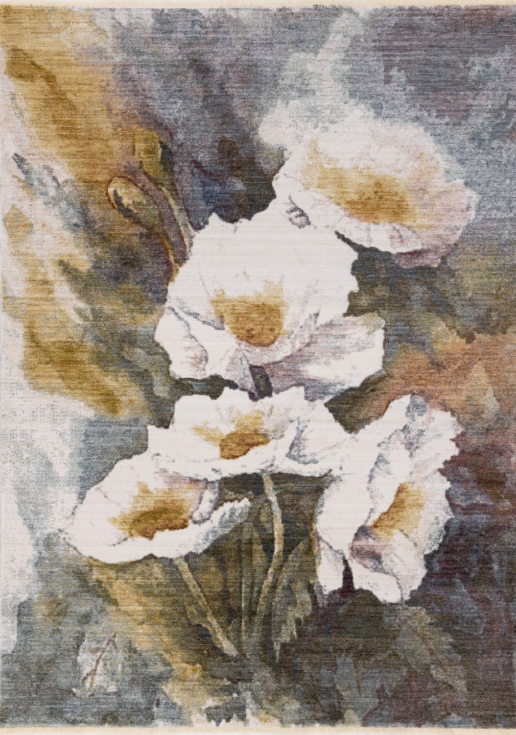 Macie Contemporary Floral Bloom Area Rug - 8' X 11' - Yellow/White/Green