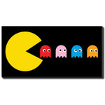 Pac-man Parade Wall Art - Multi-Colour - 30 X 60