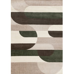 Maui Contemporary Geometric Area Rug - 8' X 11' - Cream/Green