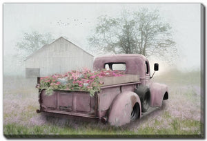 Rustic Romance Wall Art - Pink - 16 X 20