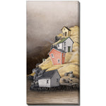 Cliffside Charm Wall Art - Brown - 20 X 40