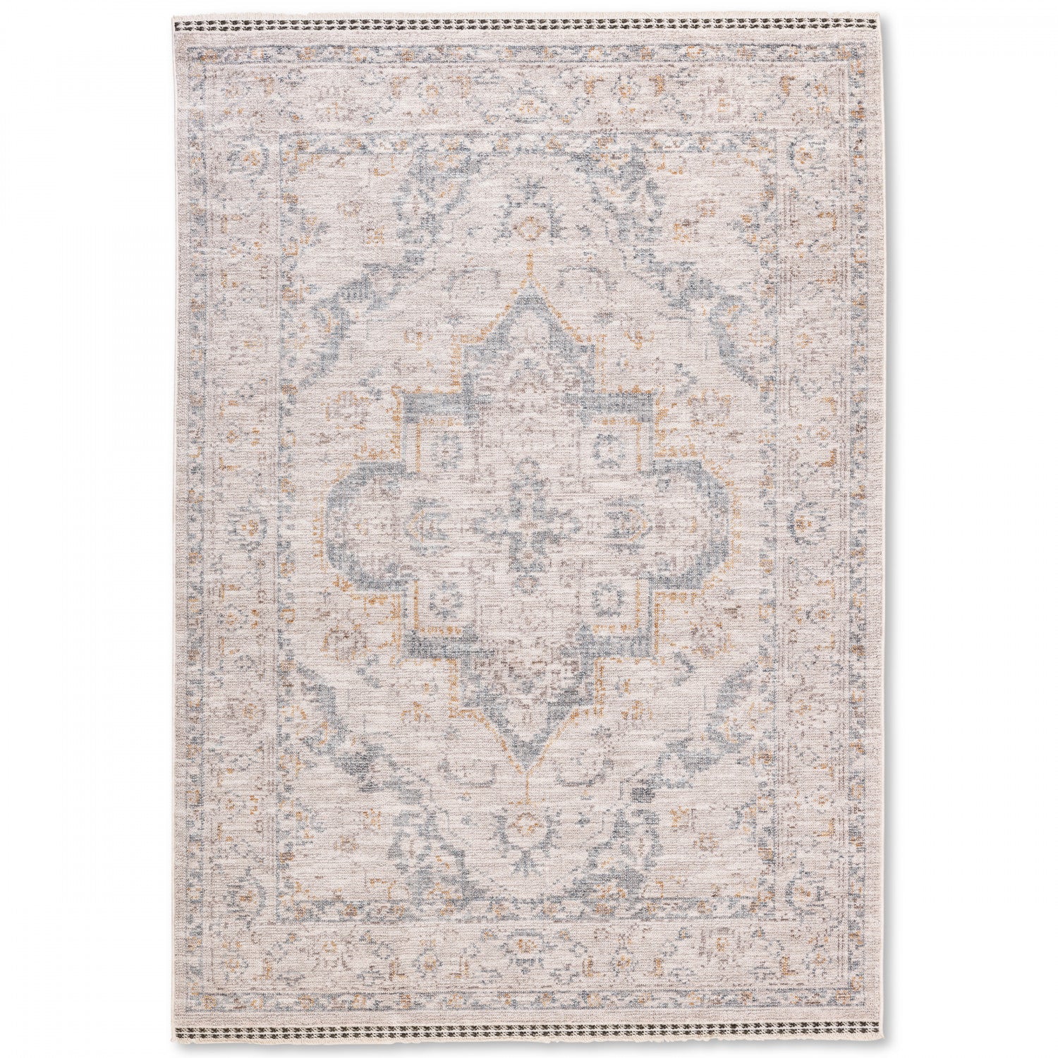 Poetic Traditional Rug - 9' x 12' - Antique White/Brown