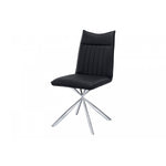 Fulton Dining Chair - Black/Chrome - Set Of Two