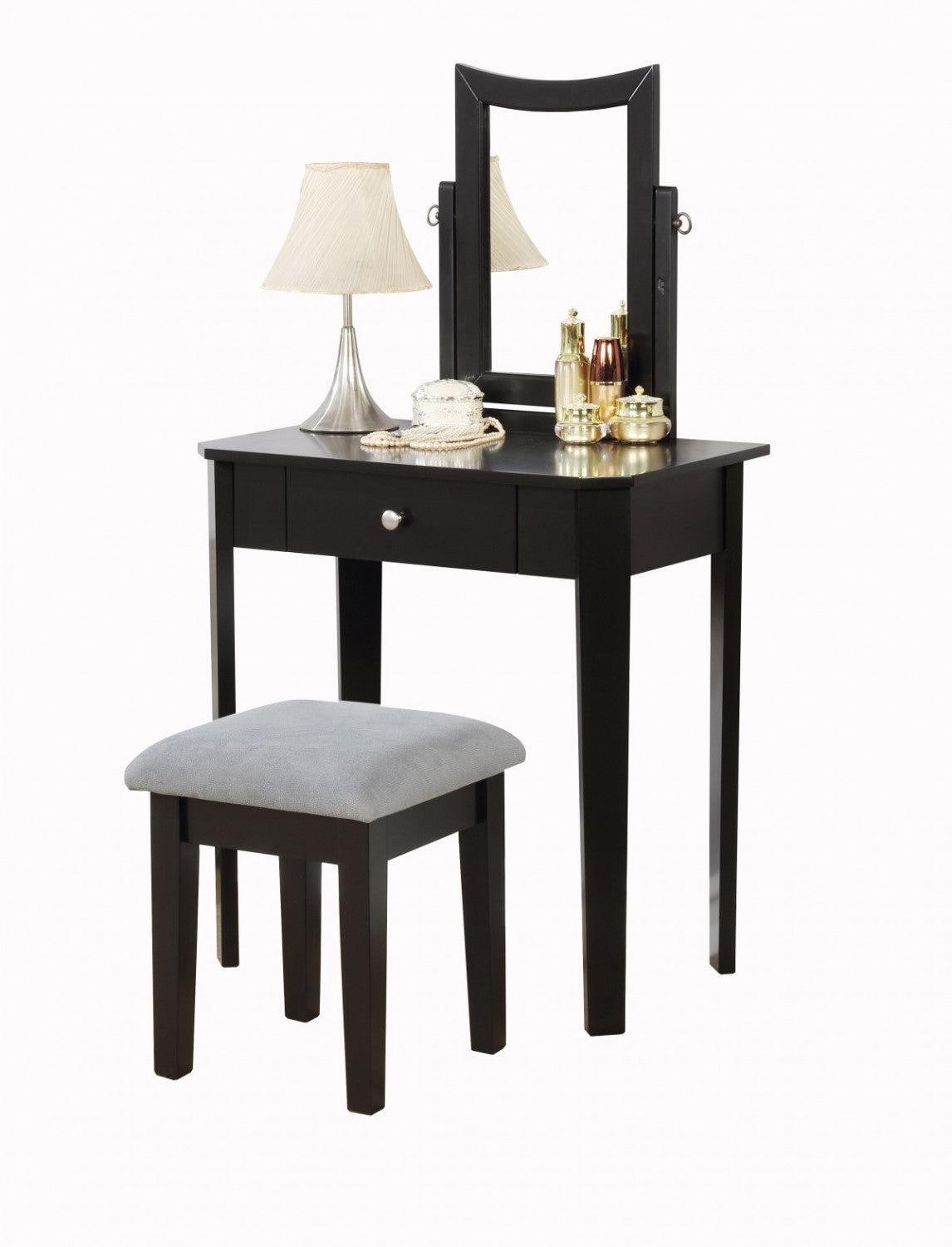Kyrie Vanity Table Set - Black