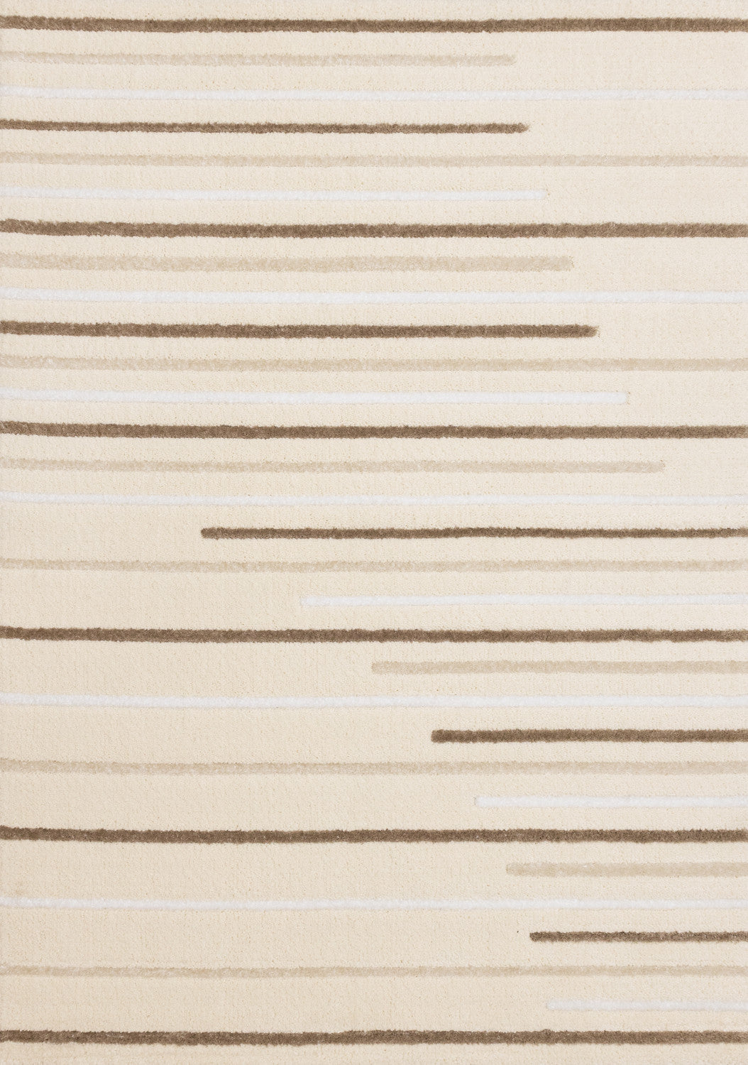 Sasha Soft Modern Lines Area Rug - 5' X 8' - Cream