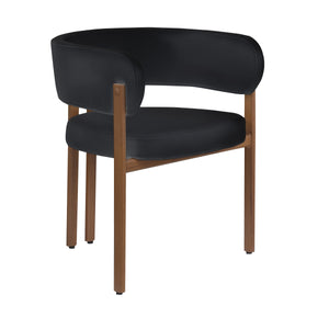 Rhett Dining Chair - Black/Walnut - Set of Two