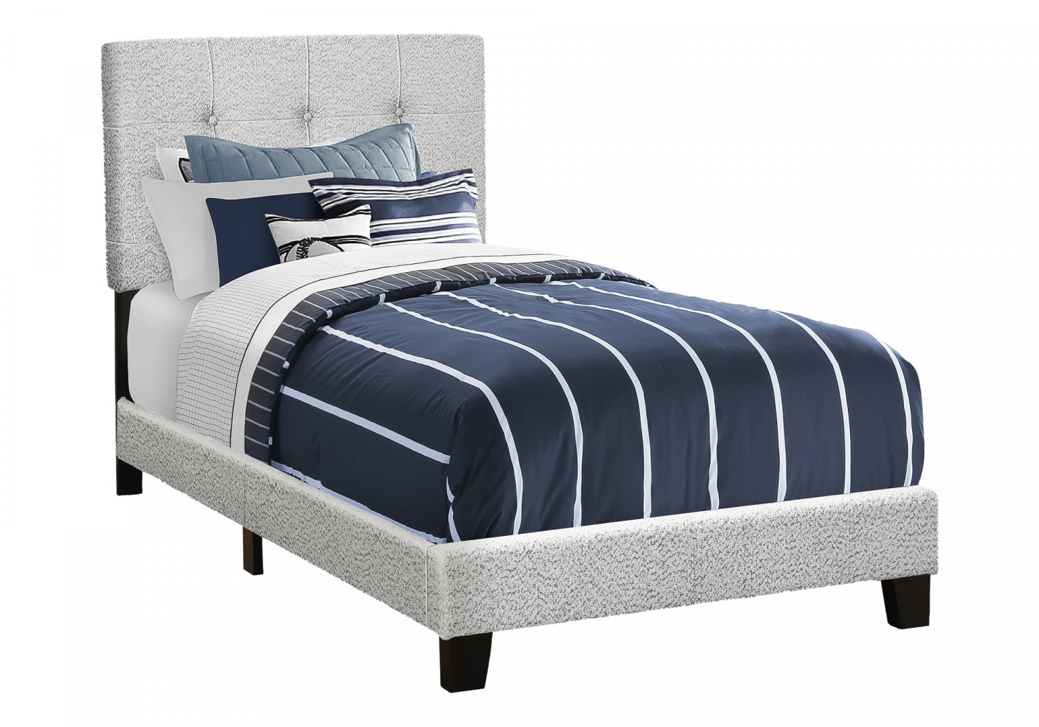 Evelyn Twin Bed - Grey