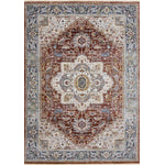 Macie Traditional Area Rug - 5' X 8' - Red/Cream