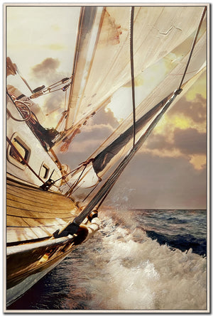 Golden Voyage Art - Natural/Gold - 45 X 30