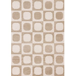 Logan Contemporary Modern Area Rug - 8' X 11' - Beige/Cream
