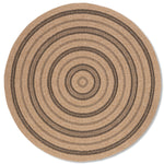 Avanos Circles Indoor/Outdoor Rug - 6ft Round - Beige/Black
