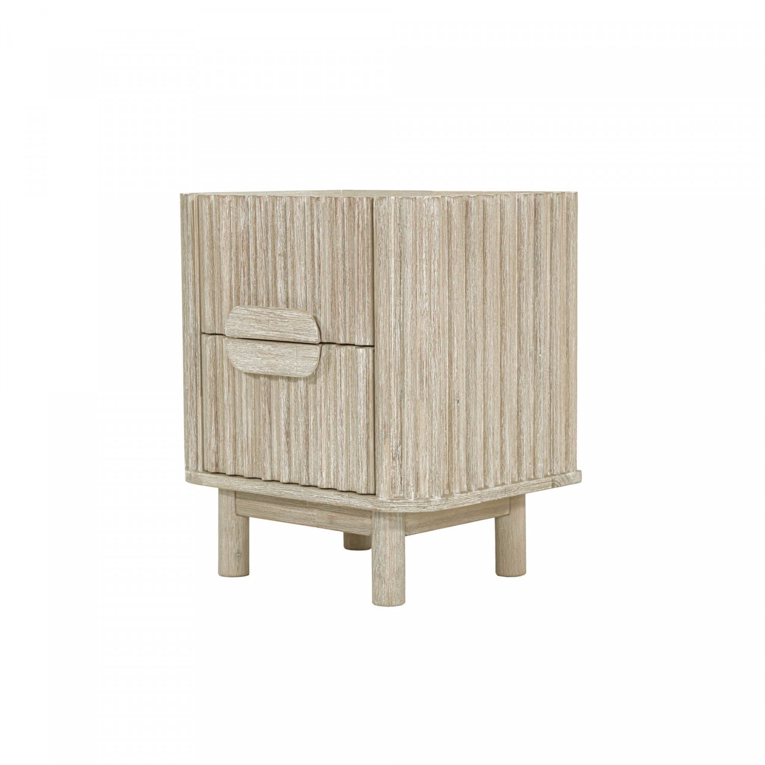 Humbach Night Table - White Washed Natural