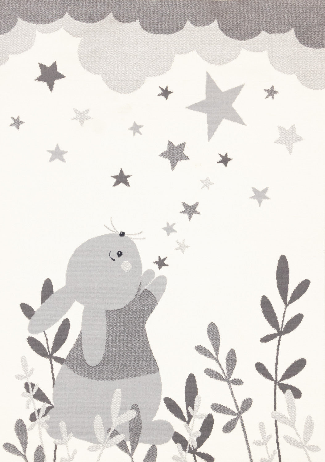 Kids Wishful Bunny Area Rug - 5' X 8' - Cream