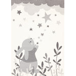 Kids Wishful Bunny Area Rug - 5' X 8' - Cream