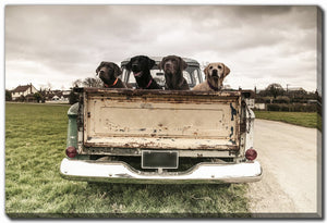 Tailgate Crew Wall Art - Brown/Green - 22 X 28