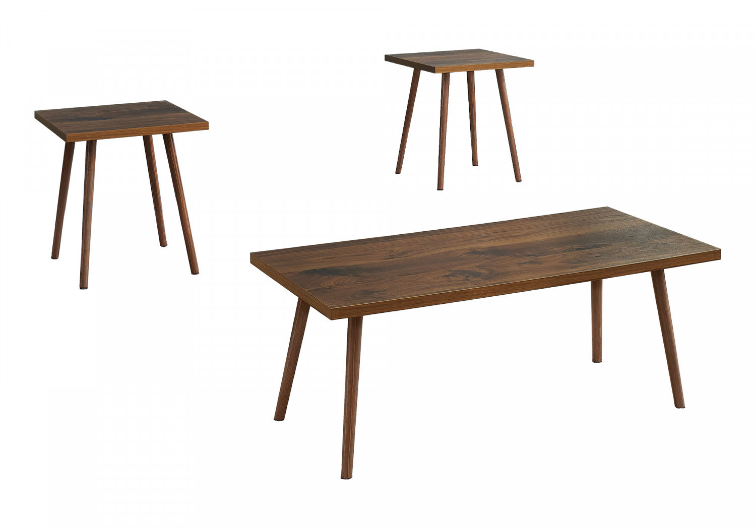 Whitney 3-piece Coffee Table Set - Dark Walnut