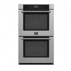 Forno Villarosa Stainless Steel 30" Double Wall Oven With Air Fry (10.0 Cu. Ft.) - FBOEL1365-30