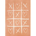 Kids Playing Board Area Rug - 4' X 6' - Pink/Cream