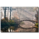 Quiet Crossing Wall Art - Green/Natural - 30 X 45