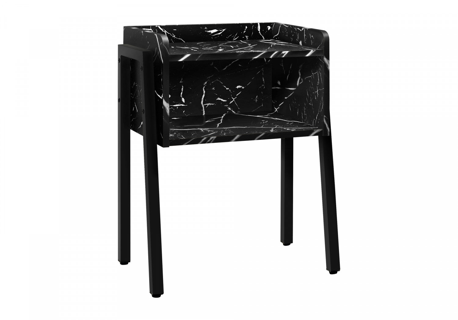 Jora Side Table - Marble Black