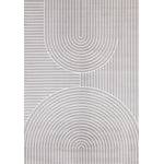 Functional Modern Arches Area Rug - 5' X 8' - Grey/White