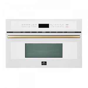 Forno Oliena White 30" Built-In Microwave Convection Oven (1.6 Cu. Ft.) - FMWDR3093-30WHT