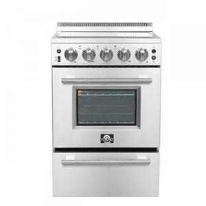 Forno Loiano 24" Stainless Steel Freestanding Electric Range (2.3 Cu. Ft.) - FFSEL6099-24