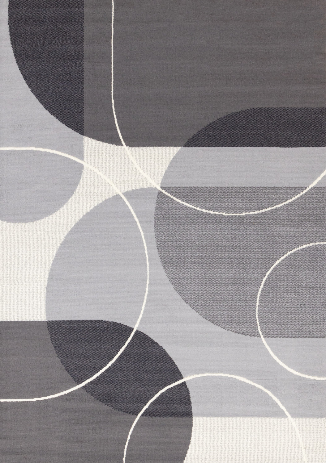 Functional Contemporary Area Rug - 7' X 10' - Grey