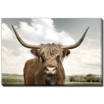 Highland Wisdom Wall Art - Brown - 38 X 60