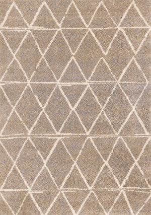 Halle Casual Contemporary Trellis Area Rug - 8' X 11' - Greige/Cream
