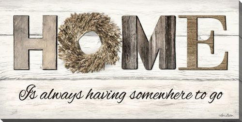 Welcome Home Wall Art - Brown/Beige - 10 X 20