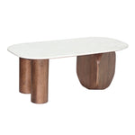 Isolde Coffee Table - Walnut/Off-White
