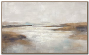 Muted Horizons Wall Art - Brown/Beige - 30 X 50