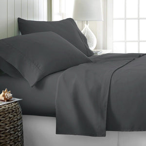 Rize Queen Sheet Set - Dark Grey