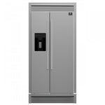 Forno Salerno 40" 20 Cu.Ft. Stainless Steel Built-in Side-by-Side Refrigerator with Ice & Water Dispenser - FFRBI1844-40SG